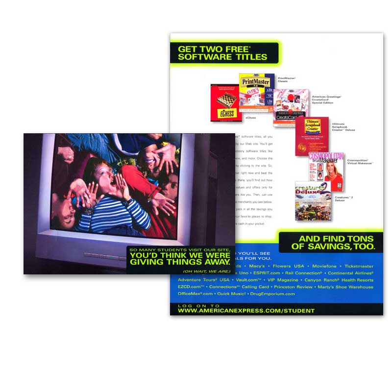 1999 American Express Mailer 1999 American Express Mailer