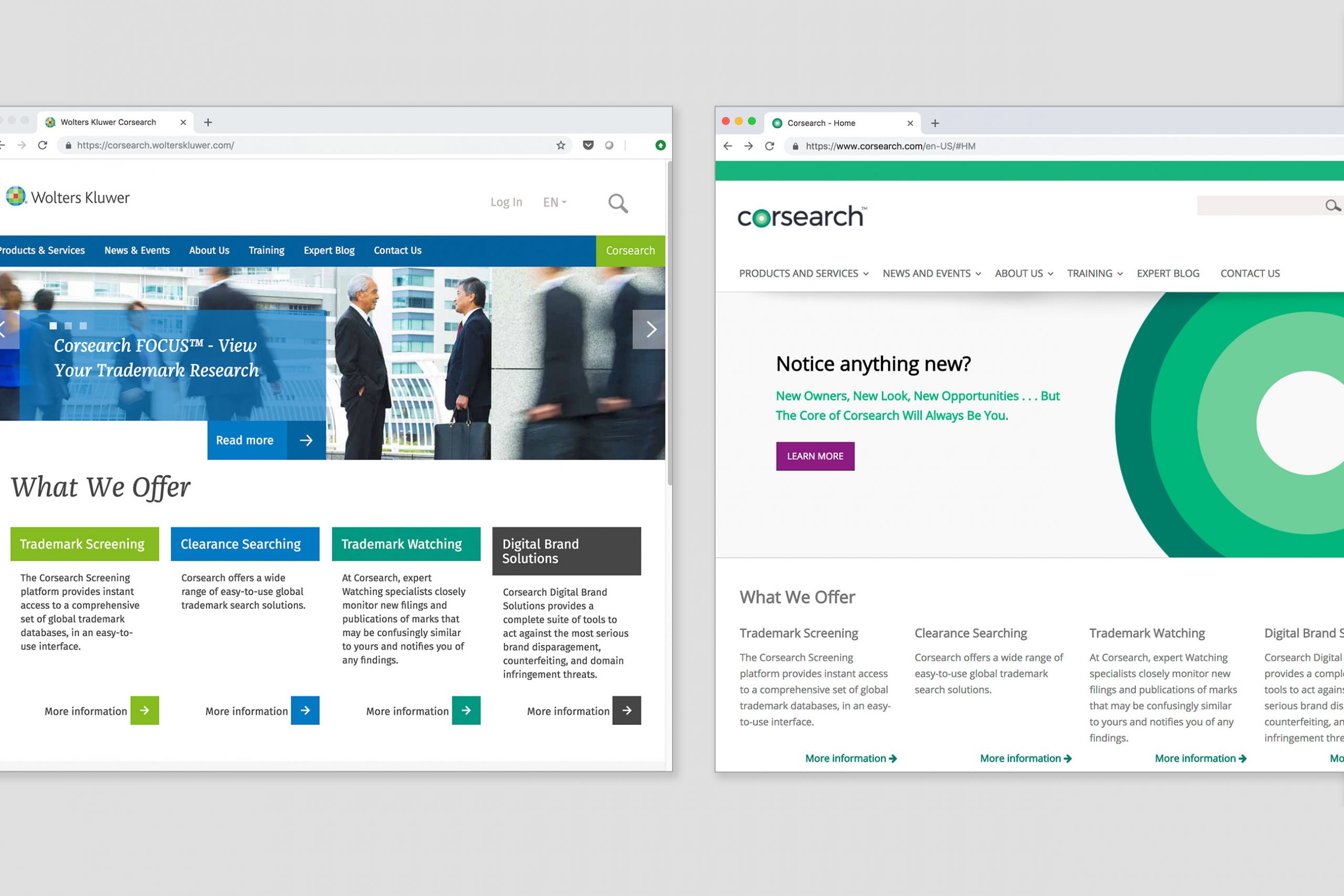 Website Before and After Website Before and After