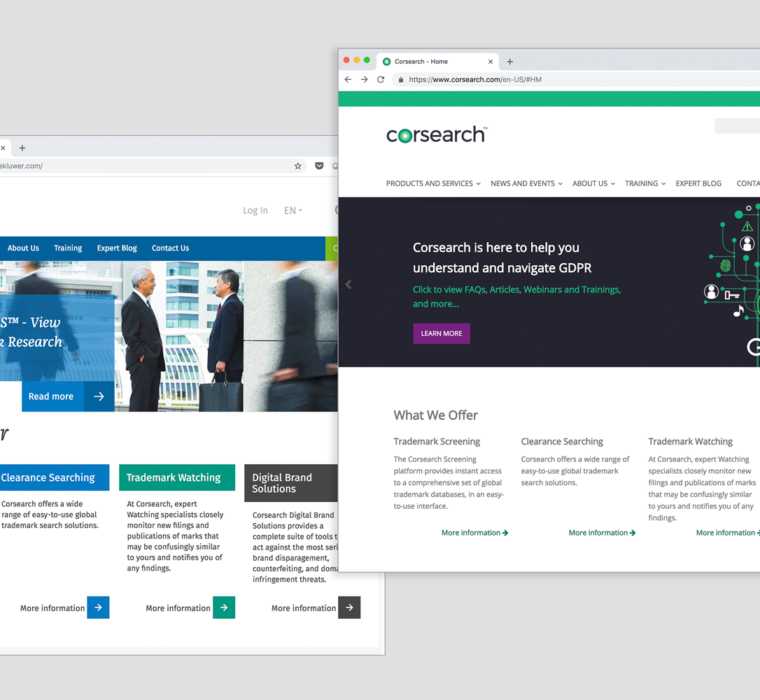 Corsearch Website Rebranded